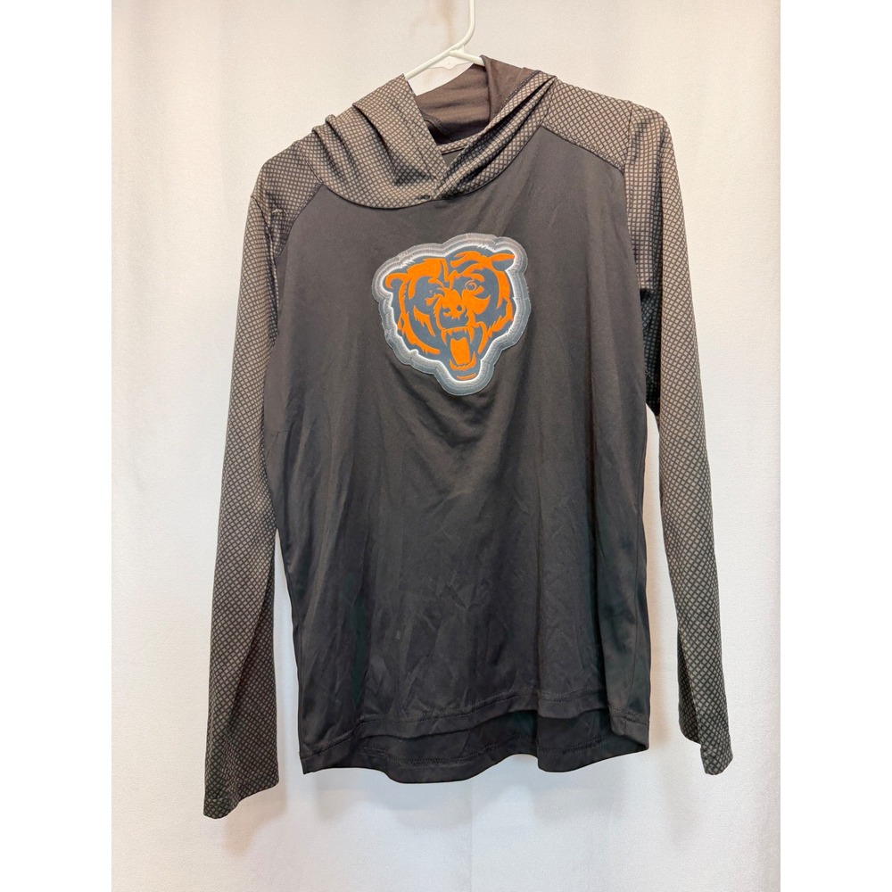 Chicago Bears Hoodie Kids Youth 12/14 Black Long Sleeve NFL Team Apparel READ‎